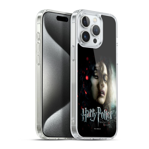 Harry Potter Deathly Hallows VIII Bellatrix Lestrange Soft Gel Case for Apple iPhone 15 Pro Max & MagSafe