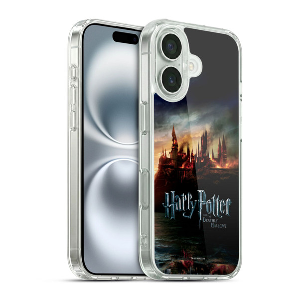 Harry Potter Deathly Hallows VIII Castle Soft Gel Case for Apple iPhone 16 & MagSafe