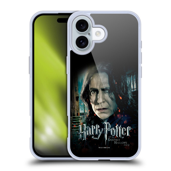 Harry Potter Deathly Hallows VIII Severus Snape Soft Gel Case for Apple iPhone 16 & MagSafe