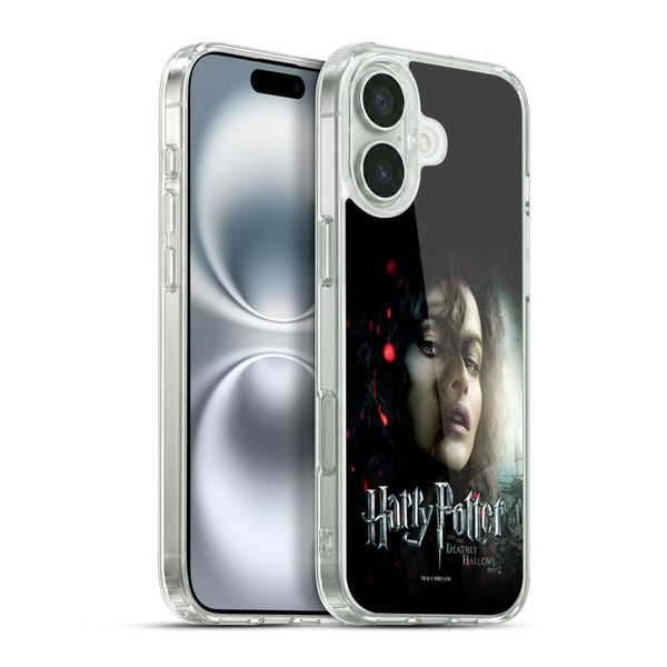 Harry Potter Deathly Hallows VIII Bellatrix Lestrange Soft Gel Case for Apple iPhone 16 Plus & MagSafe
