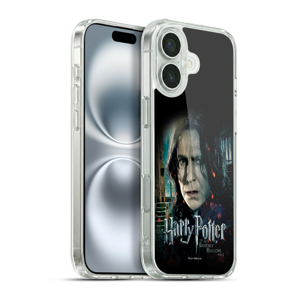 Harry Potter Deathly Hallows VIII Severus Snape Soft Gel Case for Apple iPhone 16 Plus & MagSafe