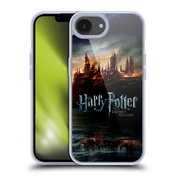 Harry Potter Deathly Hallows VIII Castle Soft Gel Case for Apple iPhone 16e & MagSafe