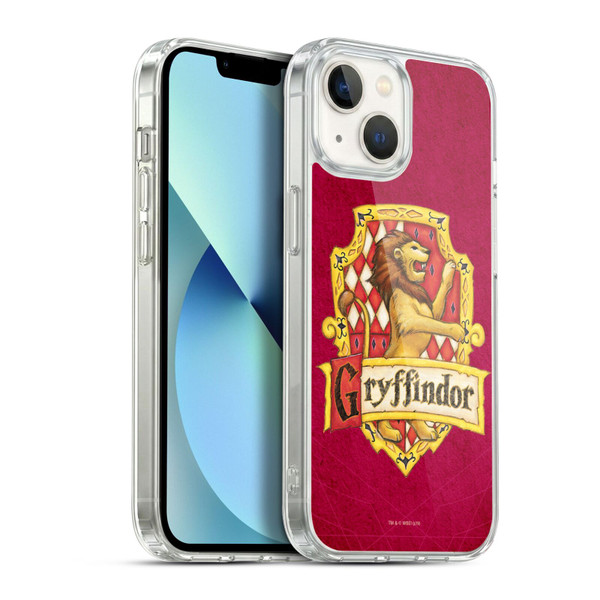 Harry Potter Sorcerer's Stone I Gryffindor Crest Soft Gel Case for Apple iPhone 13