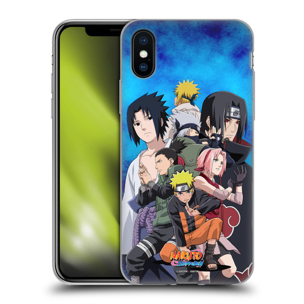 Naruto Shippuden Key Art Konoha Soft Gel Case for Apple iPhone X / iPhone XS & MagSafe