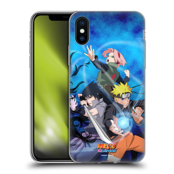 Naruto Shippuden Key Art Team 7 Soft Gel Case for Apple iPhone X / iPhone XS & MagSafe