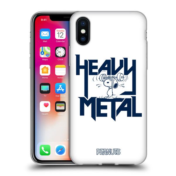Peanuts Rock Tees Snoopy Heavy Metal Soft Gel Case for Apple iPhone X / iPhone XS & MagSafe