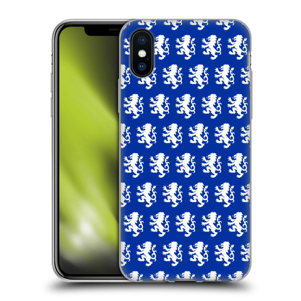 Rangers FC Crest Pattern Soft Gel Case for Apple iPhone X / iPhone XS & MagSafe