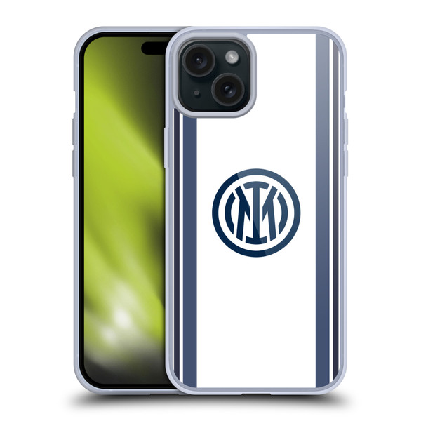 Fc Internazionale Milano 2024/25 Crest Kit Away Soft Gel Case for Apple iPhone 15 Plus & MagSafe