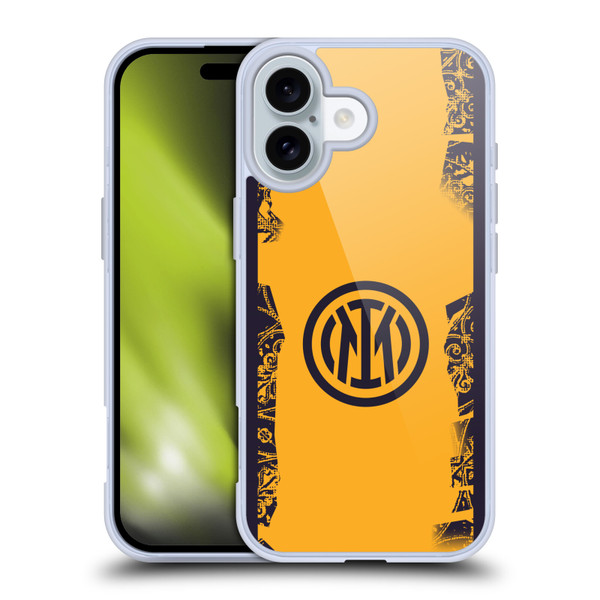 Fc Internazionale Milano 2024/25 Crest Kit Third Soft Gel Case for Apple iPhone 16 & MagSafe