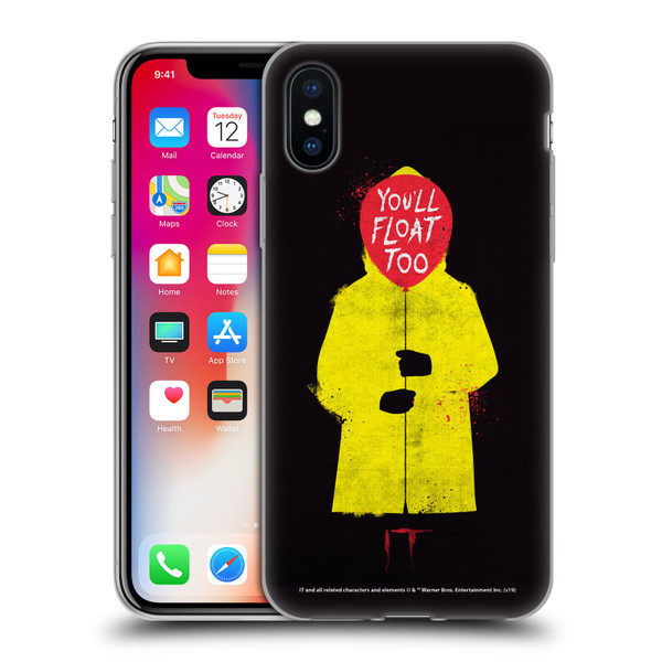 IT Movie Graphics You'll Float Too Soft Gel Case for Apple iPhone X / iPhone XS & MagSafe