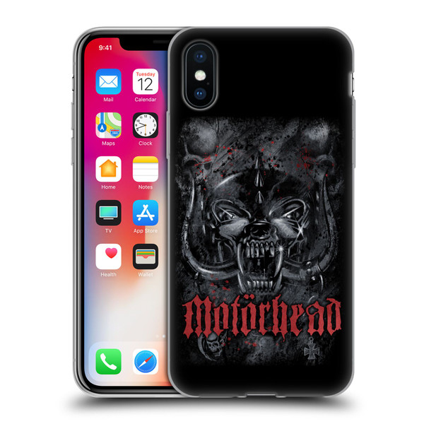 Motorhead Graphics Deathstorm Soft Gel Case for Apple iPhone X / iPhone XS & MagSafe