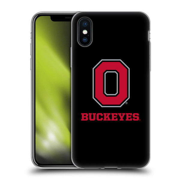 Ohio State University Logo Black Soft Gel Case for Apple iPhone X / iPhone XS & MagSafe