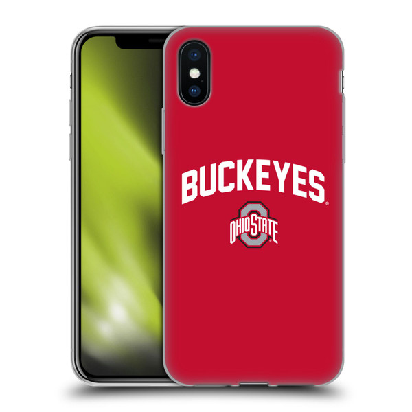 Ohio State University Logo Buckeyes Soft Gel Case for Apple iPhone X / iPhone XS & MagSafe