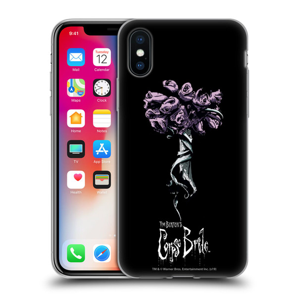 Corpse Bride Key Art Bouquet Soft Gel Case for Apple iPhone X / iPhone XS & MagSafe