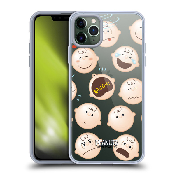 Peanuts Character Patterns Charlie Brown Soft Gel Case for Apple iPhone 11 Pro Max & MagSafe