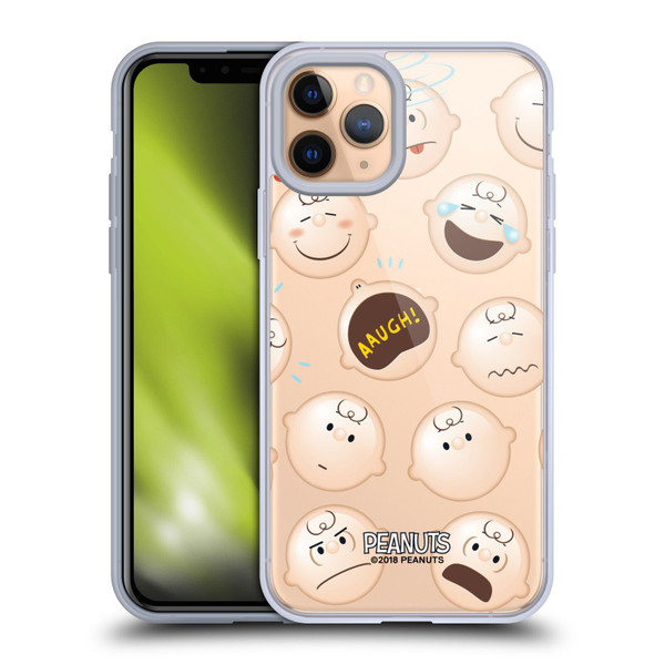 Peanuts Character Patterns Charlie Brown Soft Gel Case for Apple iPhone 11 Pro & MagSafe