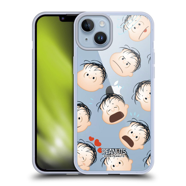 Peanuts Character Patterns Linus Soft Gel Case for Apple iPhone 14 Plus & MagSafe