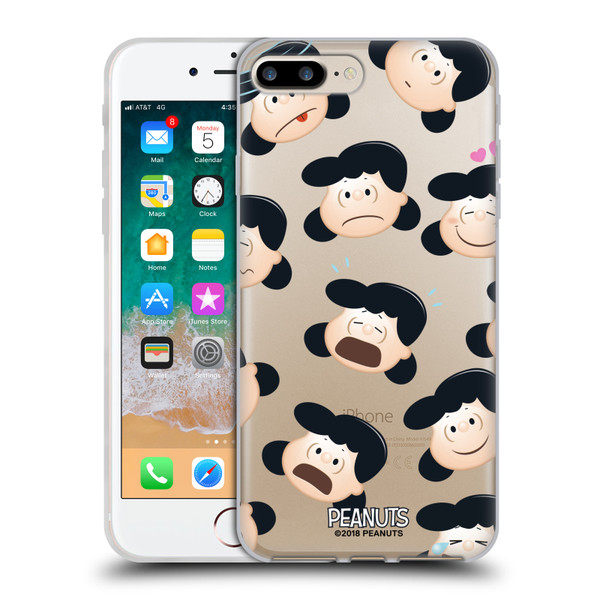 Peanuts Character Patterns Lucy Soft Gel Case for Apple iPhone 7 Plus / iPhone 8 Plus & MagSafe