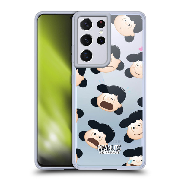 Peanuts Character Patterns Lucy Soft Gel Case for Samsung Galaxy S21 Ultra 5G & MagSafe