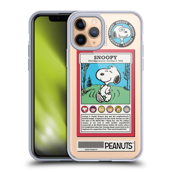 Peanuts Trends Snoopy Card Soft Gel Case for Apple iPhone 11 Pro & MagSafe