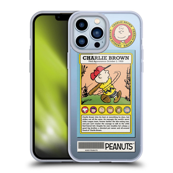 Peanuts Trends Charlie Brown Card Soft Gel Case for Apple iPhone 13 Pro Max & MagSafe