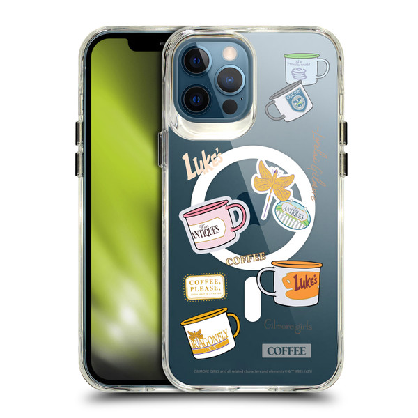 Gilmore Girls Character Icons Coffee SHOCKPROOF BUMPER CASE COMPATIBLE WITH Apple iPhone 12 Pro Max & MAGSAFE
