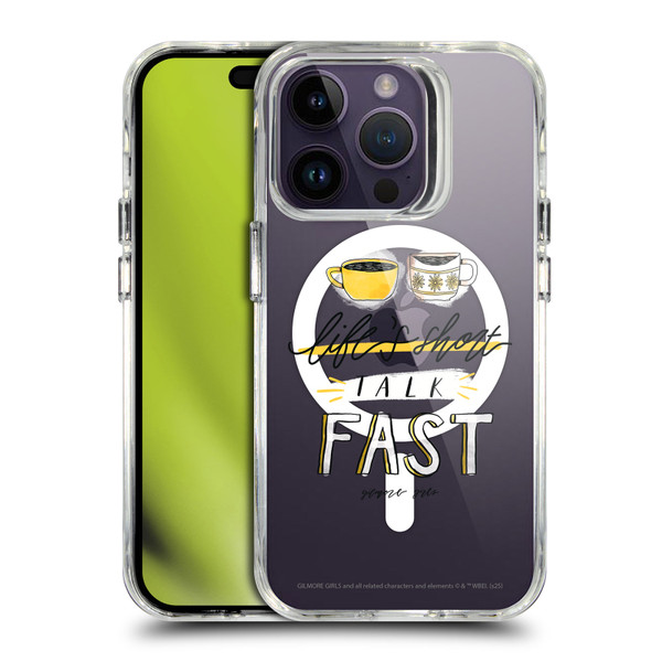 Gilmore Girls Character Icons Catchphrase SHOCKPROOF BUMPER CASE COMPATIBLE WITH Apple iPhone 14 Pro & MAGSAFE