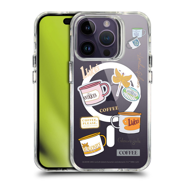 Gilmore Girls Character Icons Coffee SHOCKPROOF BUMPER CASE COMPATIBLE WITH Apple iPhone 14 Pro & MAGSAFE