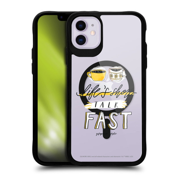 Gilmore Girls Character Icons Catchphrase BLACK SHOCKPROOF BUMPER CASE COMPATIBLE WITH Apple iPhone 11 & MAGSAFE