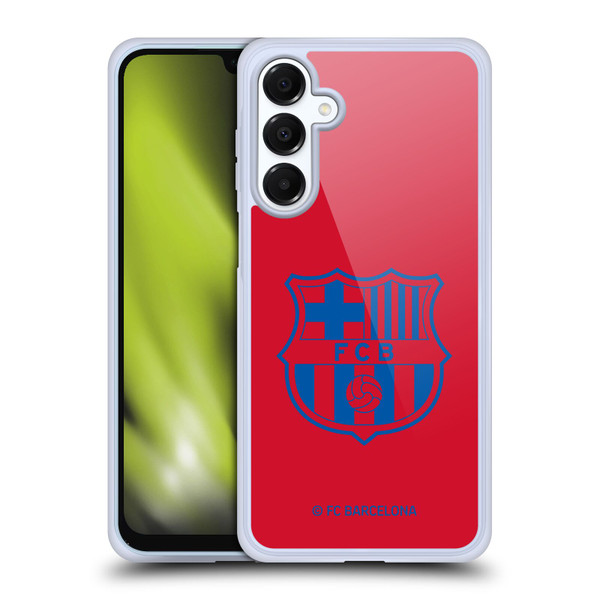 FC Barcelona Crest Patterns Red Soft Gel Case for Samsung Galaxy A16 5G & MagSafe