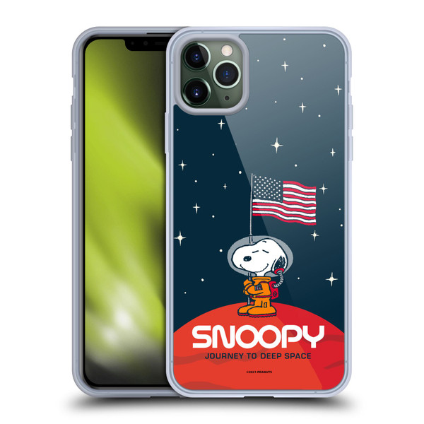 Peanuts Secrets Of Apollo 10 Flag Soft Gel Case for Apple iPhone 11 Pro Max & MagSafe