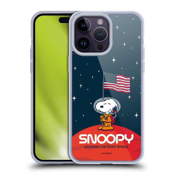 Peanuts Secrets Of Apollo 10 Flag Soft Gel Case for Apple iPhone 14 Pro Max & MagSafe