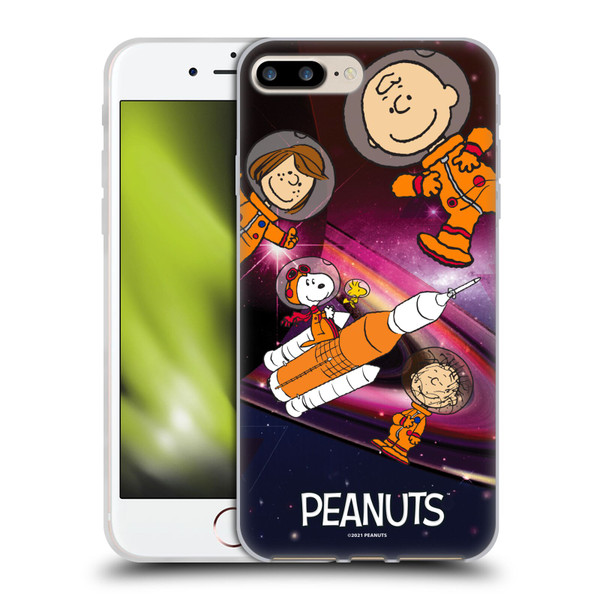 Peanuts Secrets Of Apollo 10 Deep Space Soft Gel Case for Apple iPhone 7 Plus / iPhone 8 Plus & MagSafe