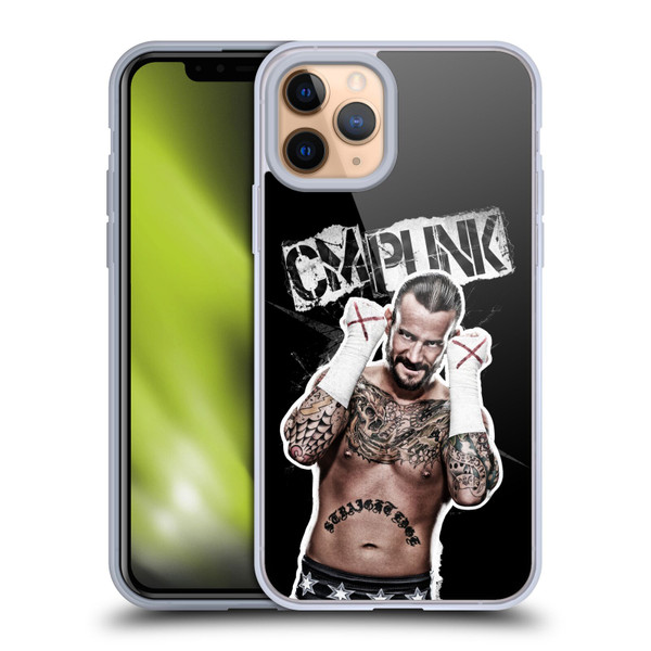 WWE CM Punk Graphics Soft Gel Case for Apple iPhone 11 Pro & MagSafe