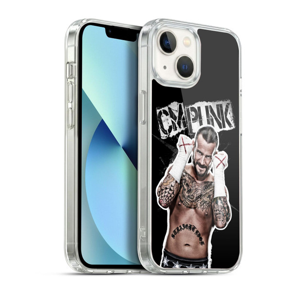 WWE CM Punk Graphics Soft Gel Case for Apple iPhone 13