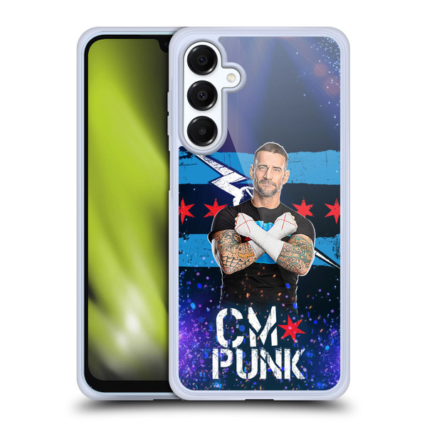 WWE CM Punk Portrait Soft Gel Case for Samsung Galaxy A16 5G & MagSafe