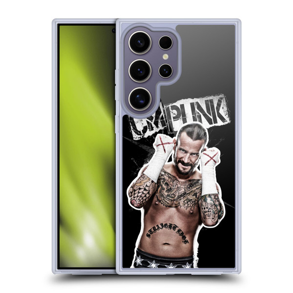 WWE CM Punk Graphics Soft Gel Case for Samsung Galaxy S25 Ultra & MagSafe