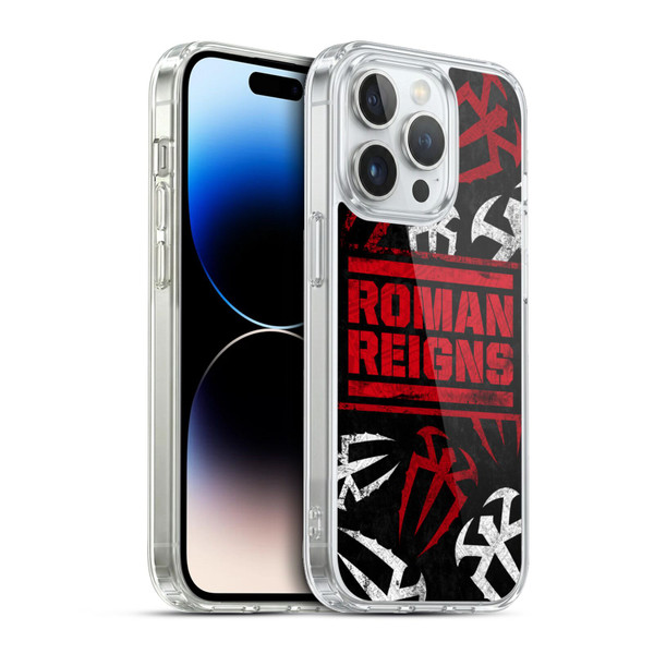 WWE Roman Reigns Logo Pattern Soft Gel Case for Apple iPhone 13 Pro & MagSafe