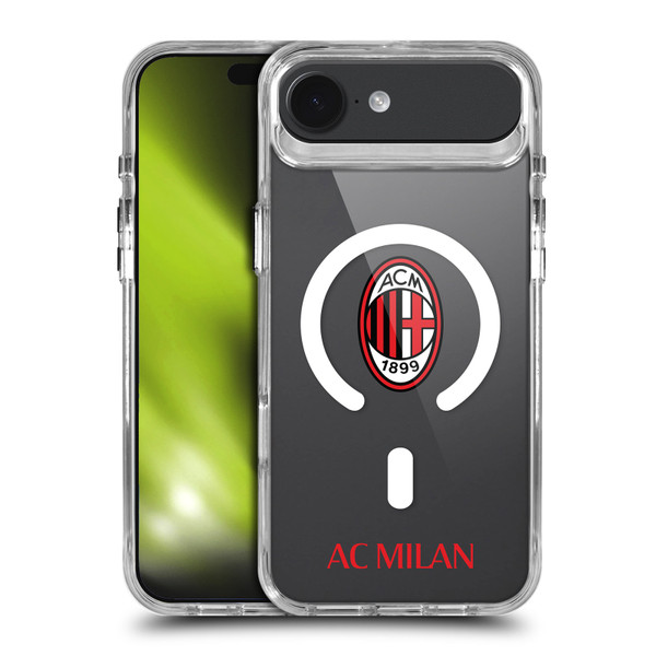 AC Milan Logo Icon Crest Logotype SHOCKPROOF BUMPER CASE COMPATIBLE WITH Apple iPhone 17 Air & MAGSAFE
