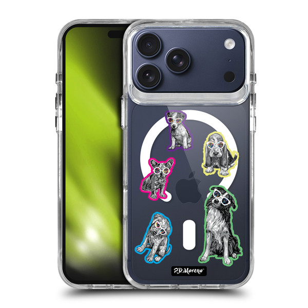 P.D. Moreno Gothic Art Dogs Greyscale SHOCKPROOF BUMPER CASE COMPATIBLE WITH Apple iPhone 17 Pro Max & MAGSAFE