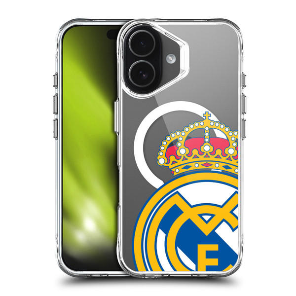Real Madrid CF Logo Icon Crest Oversized SHOCKPROOF BUMPER CASE COMPATIBLE WITH Apple iPhone 17 & MAGSAFE