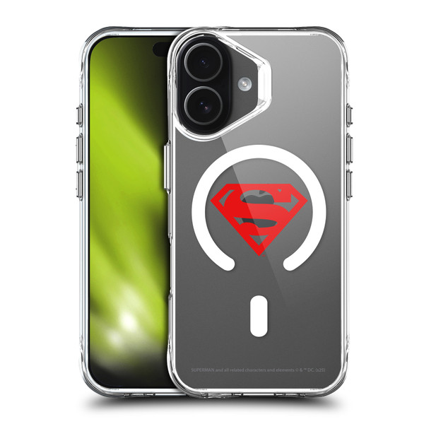 Superman DC Comics Logos and Comics Red Logo SHOCKPROOF BUMPER CASE COMPATIBLE WITH Apple iPhone 17 & MAGSAFE