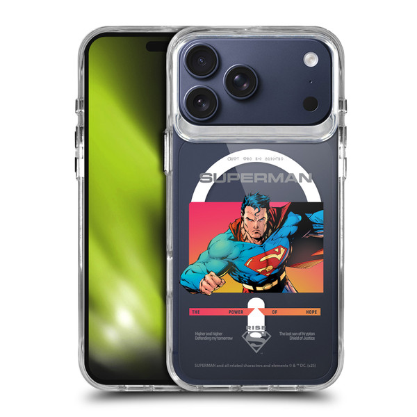 Superman DC Comics Logos and Comics Gradient SHOCKPROOF BUMPER CASE COMPATIBLE WITH Apple iPhone 17 Pro Max & MAGSAFE