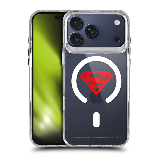 Superman DC Comics Logos and Comics Red Logo SHOCKPROOF BUMPER CASE COMPATIBLE WITH Apple iPhone 17 Pro Max & MAGSAFE