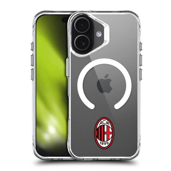 AC Milan Logo Icon Crest Minimalist SHOCKPROOF BUMPER CASE COMPATIBLE WITH Apple iPhone 17 & MAGSAFE