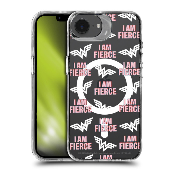 Wonder Woman DC Comics Logos and Comics Fierce SHOCKPROOF BUMPER CASE COMPATIBLE WITH Apple iPhone 16e / Apple iPhone 17e & MAGSAFE