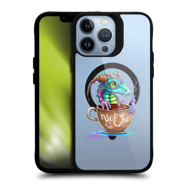 Ruth Thompson Cups and Dragons Hot Chocolate BLACK SHOCKPROOF BUMPER CASE COMPATIBLE WITH Apple iPhone 13 Pro Max & MAGSAFE