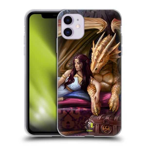 Anne Stokes Fantasy Characters Inner Sanctum Dragon Soft Gel Case for Apple iPhone 11