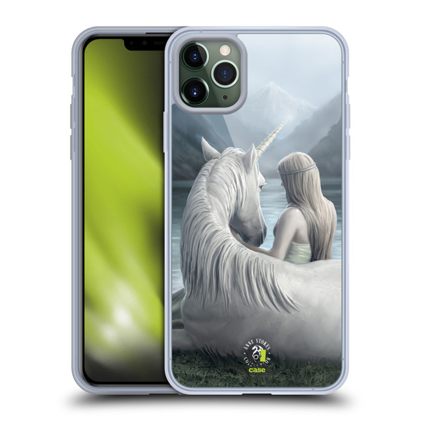 Anne Stokes Fantasy Characters Beyond Words Unicorn Soft Gel Case for Apple iPhone 11 Pro Max & MagSafe