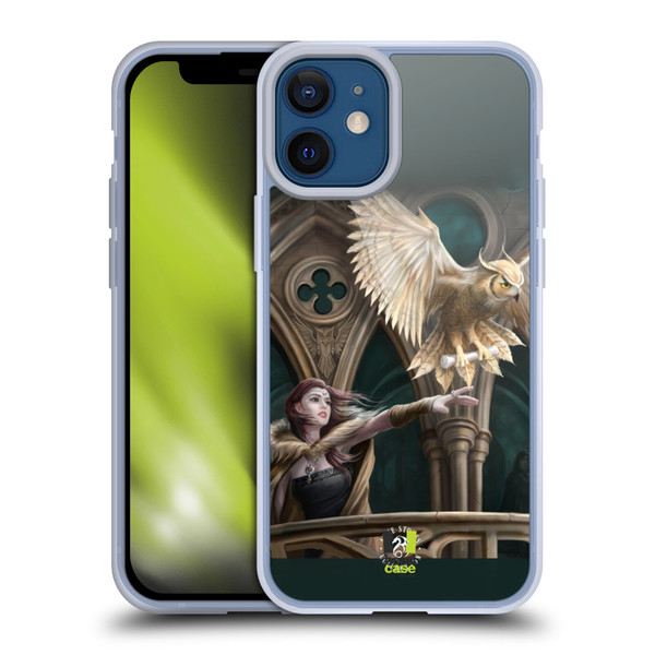 Anne Stokes Fantasy Characters Owl Messenger Soft Gel Case for Apple iPhone 12 Mini & MagSafe